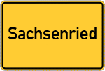 Place name sign Sachsenried