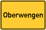 Place name sign Oberwengen, Allgäu