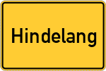 Place name sign Hindelang