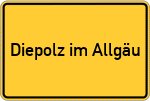 Place name sign Diepolz im Allgäu