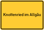 Place name sign Knottenried im Allgäu