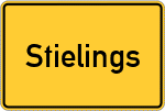 Place name sign Stielings