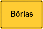 Place name sign Börlas, Allgäu
