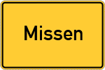 Place name sign Missen