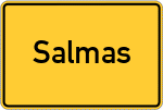 Place name sign Salmas