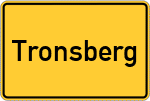 Place name sign Tronsberg