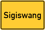 Place name sign Sigiswang