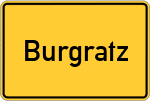 Place name sign Burgratz, Allgäu