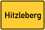 Place name sign Hitzleberg, Allgäu