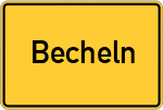 Place name sign Becheln