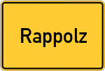 Place name sign Rappolz, Allgäu