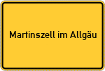 Place name sign Martinszell im Allgäu