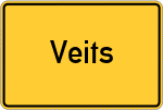 Place name sign Veits, Kreis Kempten, Allgäu