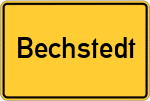 Place name sign Bechstedt