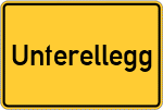 Place name sign Unterellegg