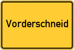 Place name sign Vorderschneid