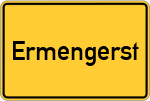 Place name sign Ermengerst