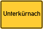 Place name sign Unterkürnach