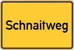Place name sign Schnaitweg