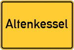 Place name sign Altenkessel