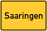 Place name sign Saaringen