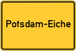 Place name sign Potsdam-Eiche
