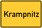 Place name sign Krampnitz