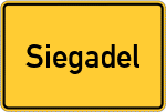 Place name sign Siegadel