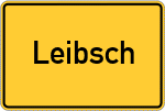 Place name sign Leibsch