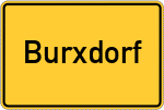 Place name sign Burxdorf