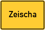 Place name sign Zeischa