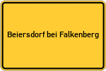 Place name sign Beiersdorf bei Falkenberg, Elster