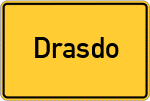 Place name sign Drasdo