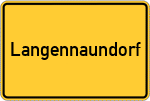 Place name sign Langennaundorf
