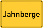 Place name sign Jahnberge
