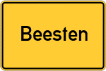 Place name sign Beesten