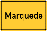 Place name sign Marquede