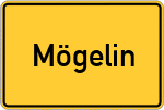 Place name sign Mögelin