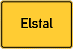Place name sign Elstal