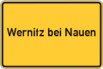 Place name sign Wernitz bei Nauen