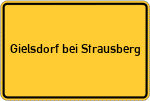 Place name sign Gielsdorf bei Strausberg