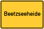 Place name sign Beetzseeheide