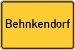 Place name sign Behnkendorf