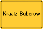 Place name sign Kraatz-Buberow