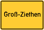 Place name sign Groß-Ziethen