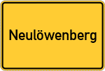 Place name sign Neulöwenberg