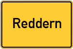 Place name sign Reddern