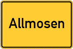 Place name sign Allmosen