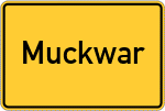 Place name sign Muckwar