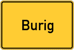 Place name sign Burig